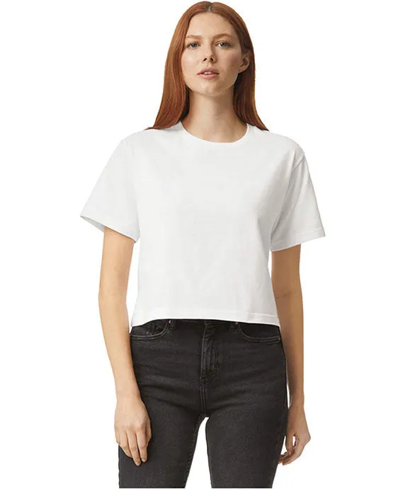 102AM - American Apparel Ladies Fine Jersey Boxy T-Shirt