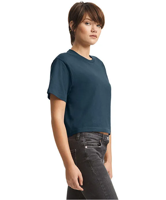 102AM - American Apparel Ladies Fine Jersey Boxy T-Shirt