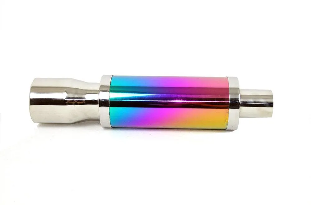 4 Inch Diameter Rainbow Effect Rear Silencer