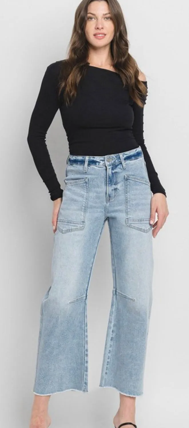 A Curvy Barrel Jean