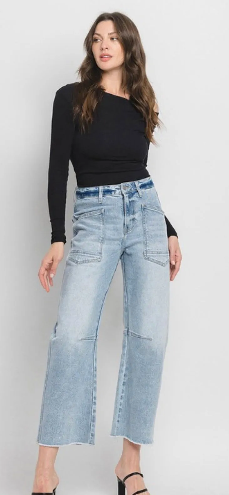 A Curvy Barrel Jean