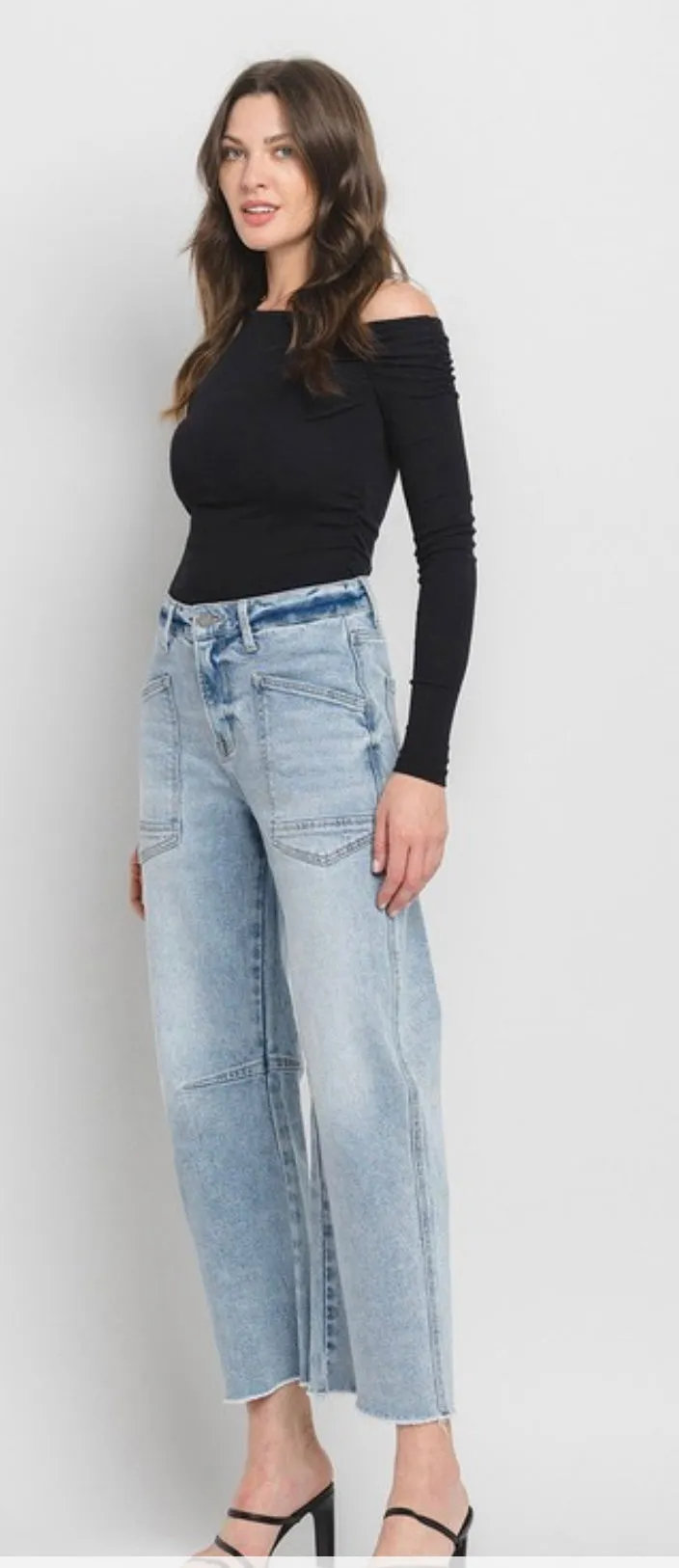 A Curvy Barrel Jean