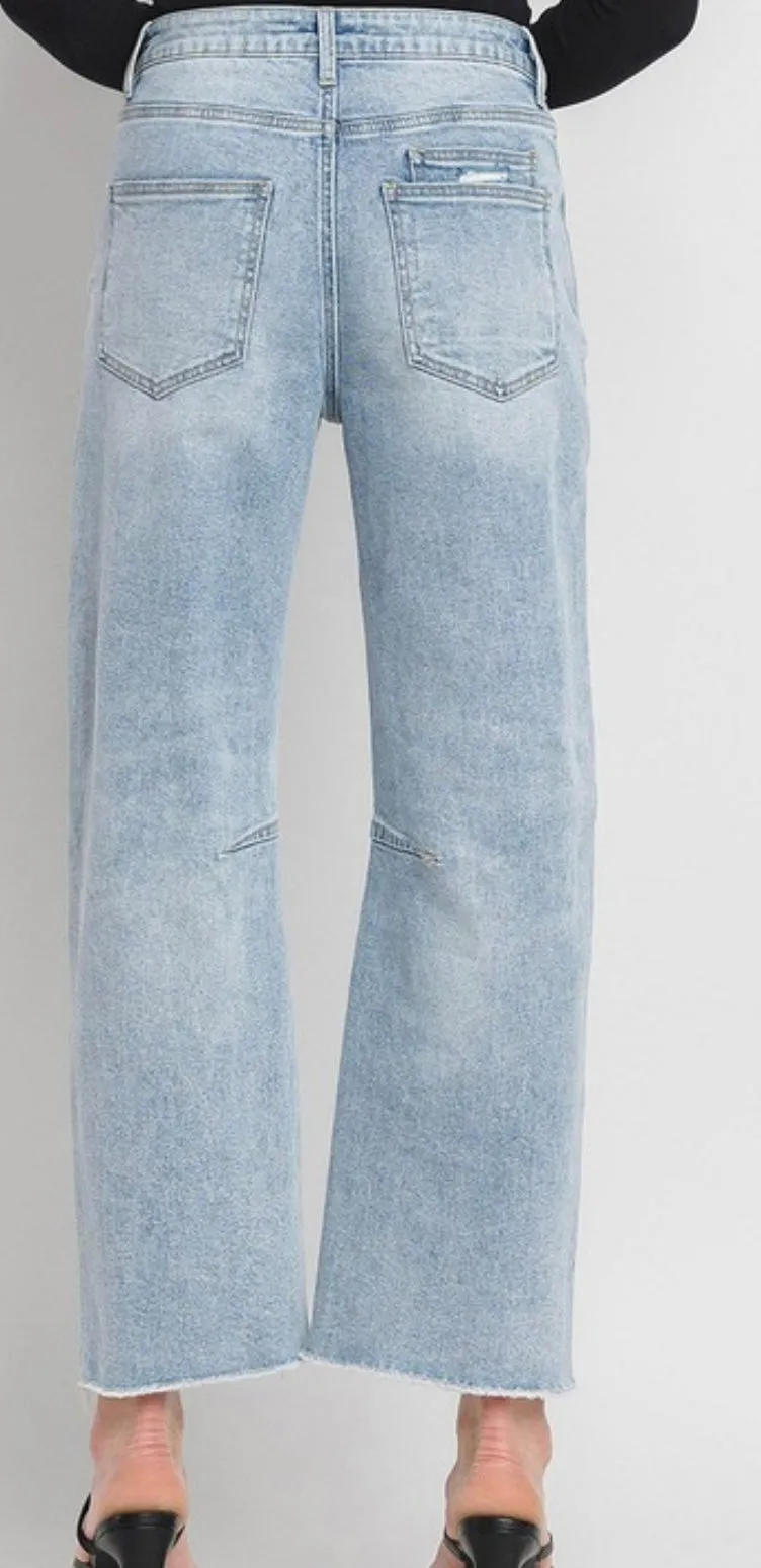 A Curvy Barrel Jean