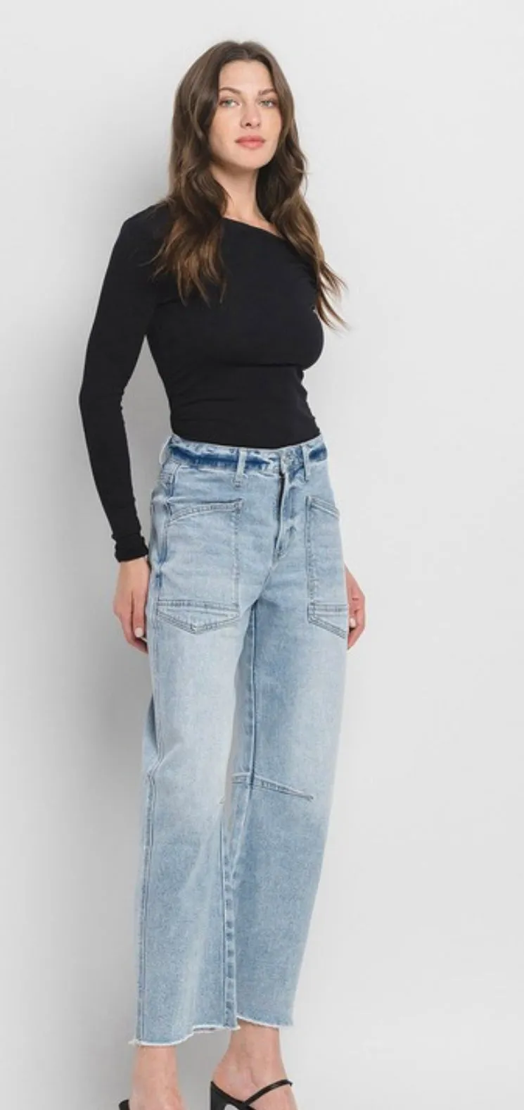 A Curvy Barrel Jean