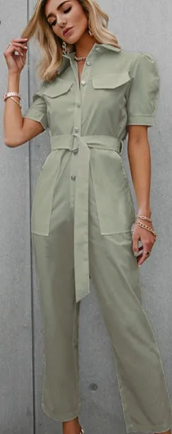 Aaliyah Summer Puff Sleeve Jumpsuit