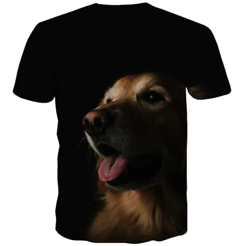 Animal T shirts Men Dog Tshirt Printed Lovely T shirts Funny Black Tshirts Novelty Harajuku T-shirts 3d Short Sleeve Hip hop Men