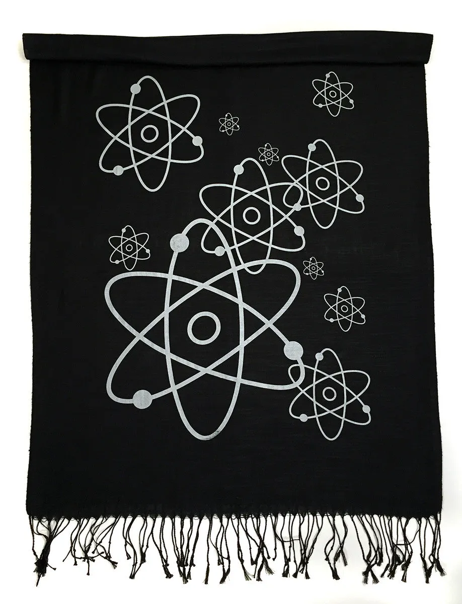 Atom Scarf. Linen Weave Pashmina