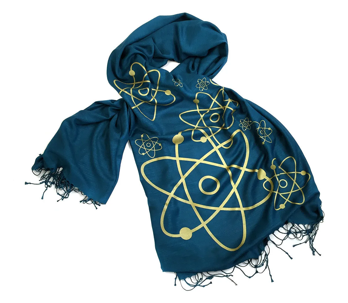 Atom Scarf. Linen Weave Pashmina