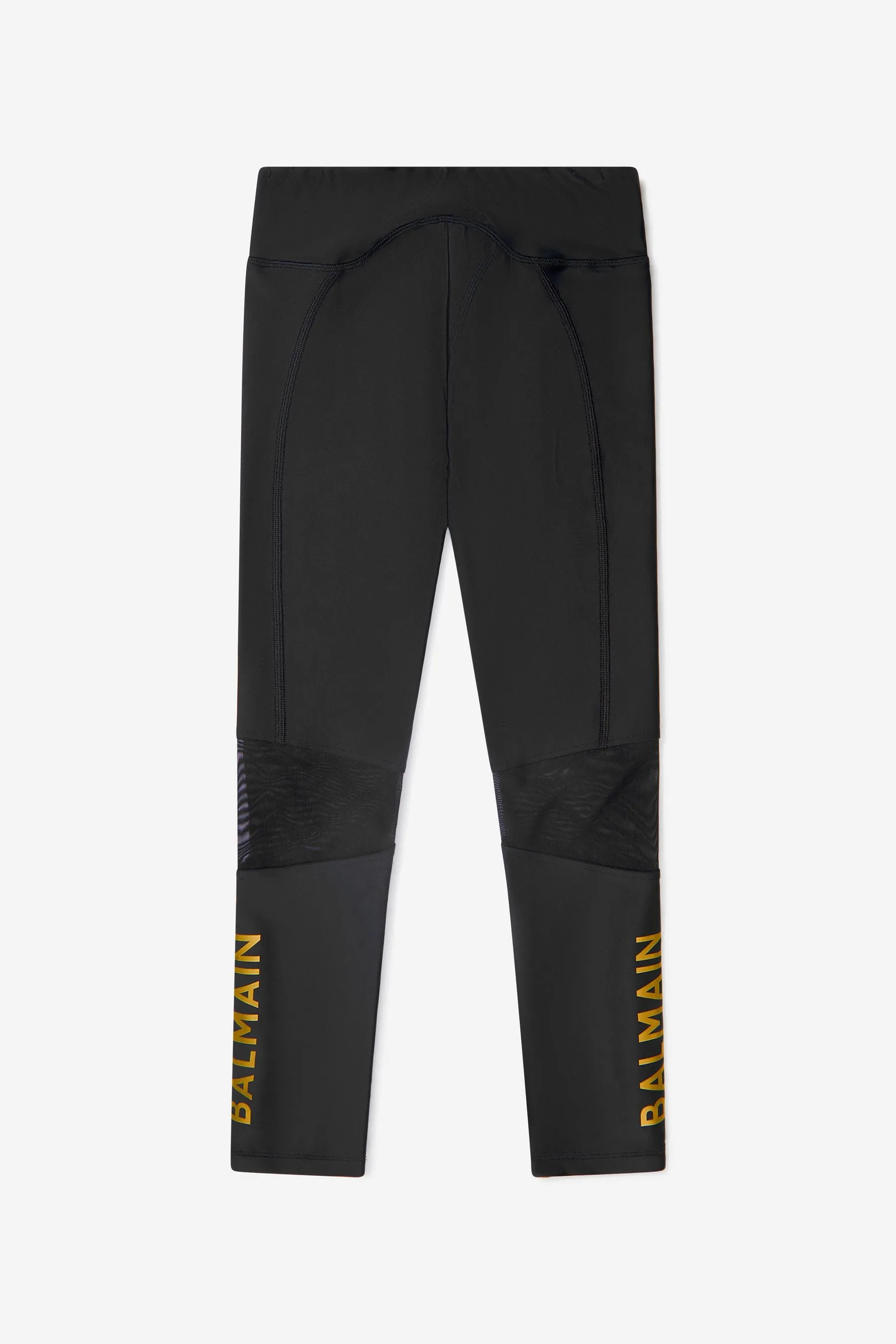 Balmain Girls Mesh Insert Leggings