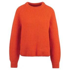 Barbour Hartley Ladies Knit - Pumpkin