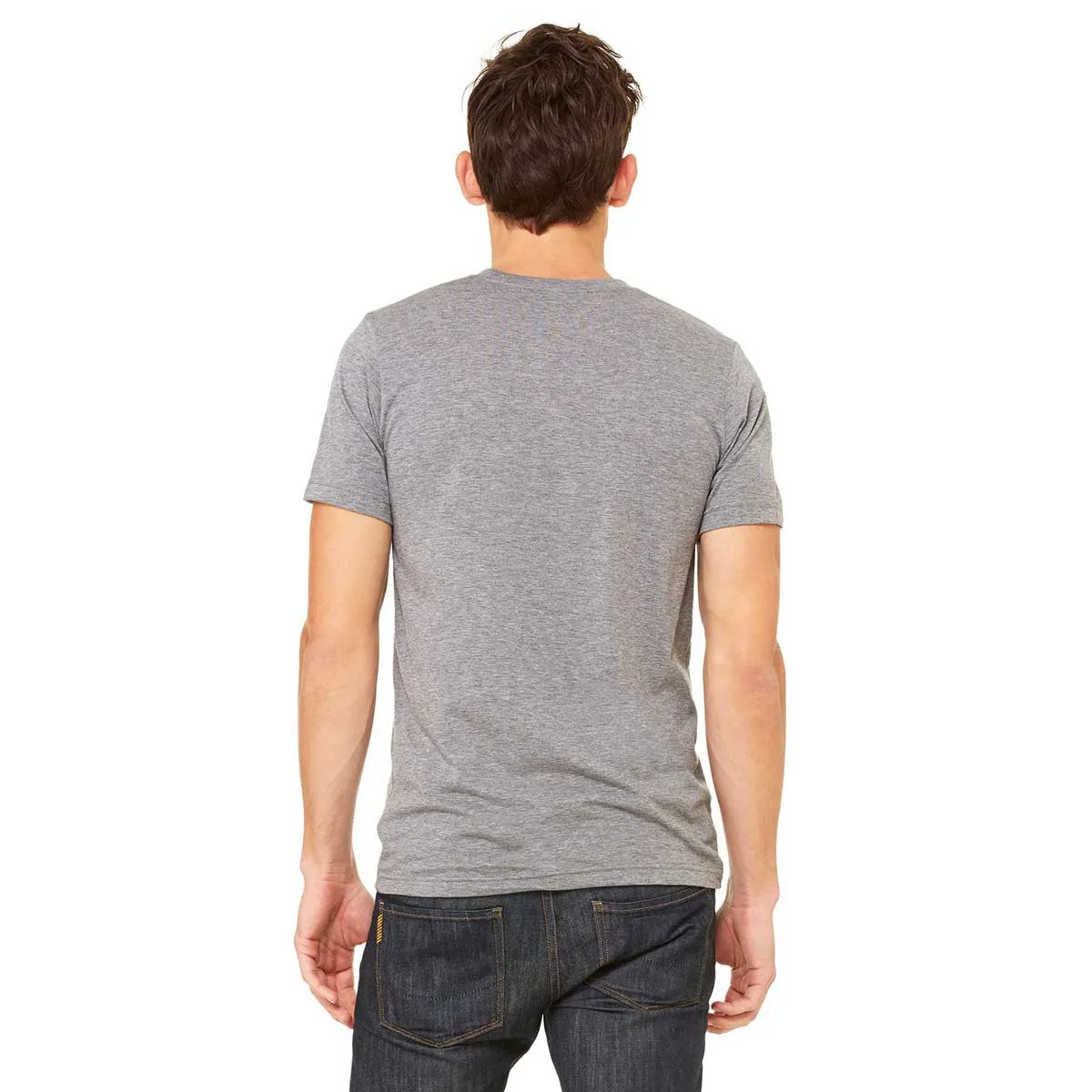 Bella   Canvas Unisex Grey Triblend Short-Sleeve T-Shirt