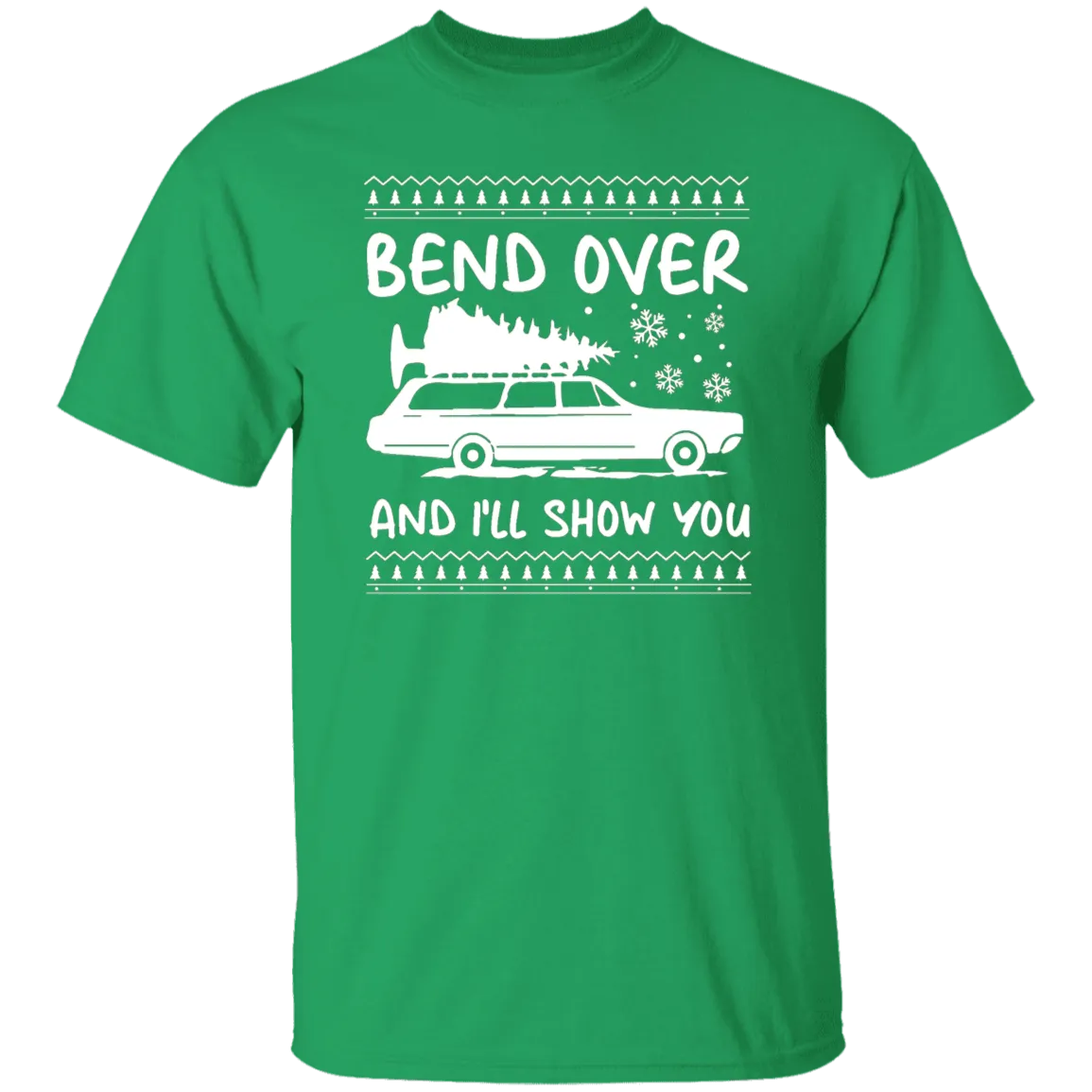 Bend Over I'll Show You Christmas Couple Matching T-shirt