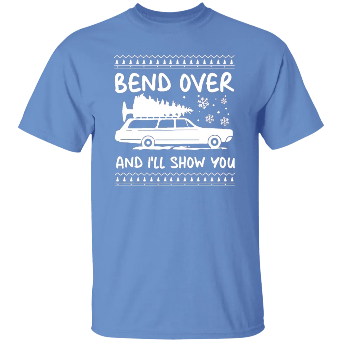 Bend Over I'll Show You Christmas Couple Matching T-shirt