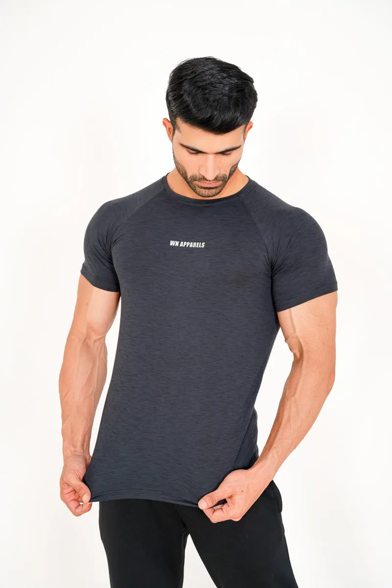 BLACK FLEX FIT TEE