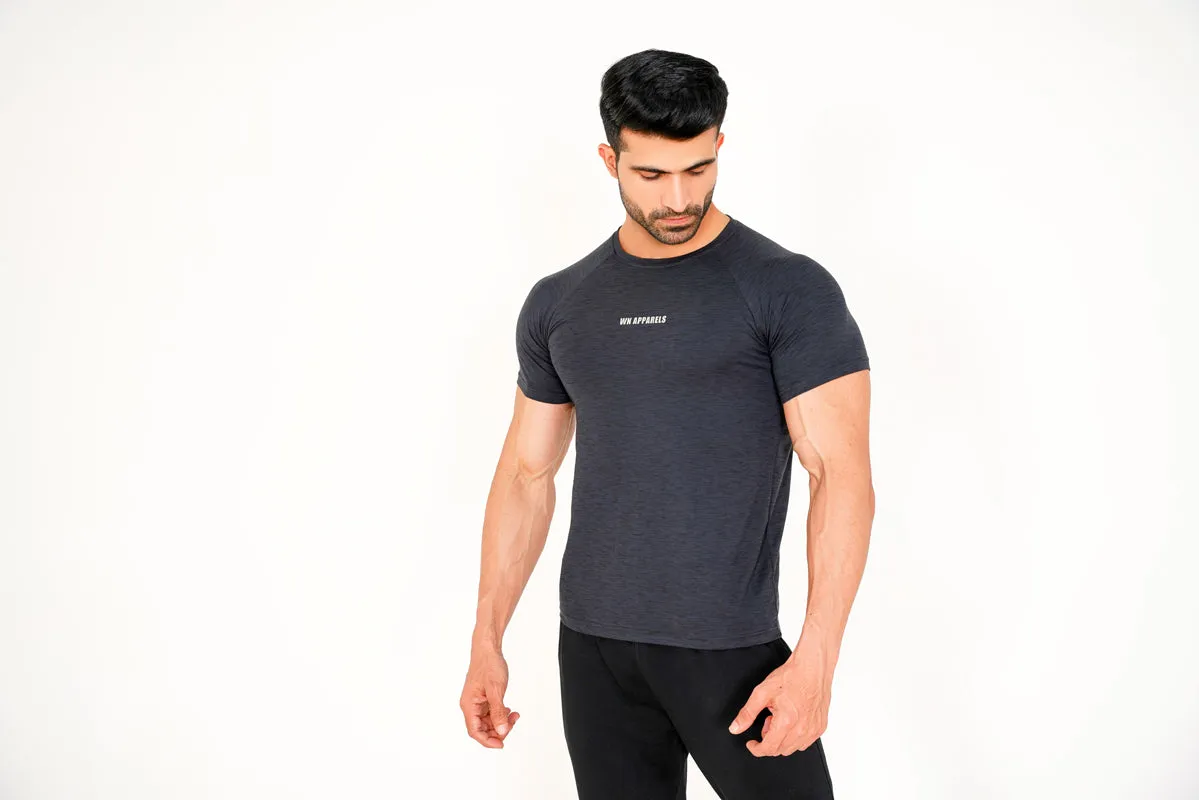 BLACK FLEX FIT TEE