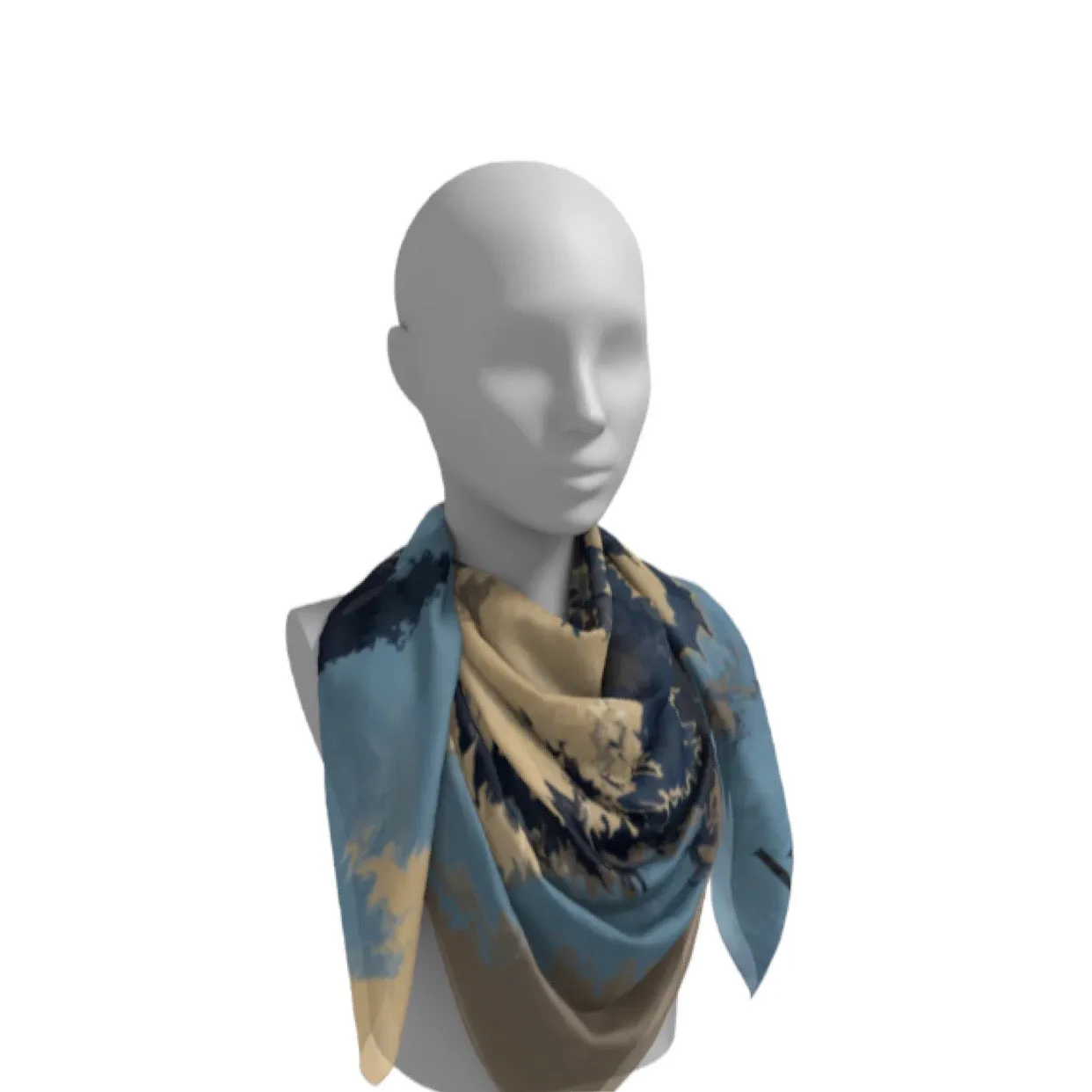 Blue Amalfi Maxi Scarf