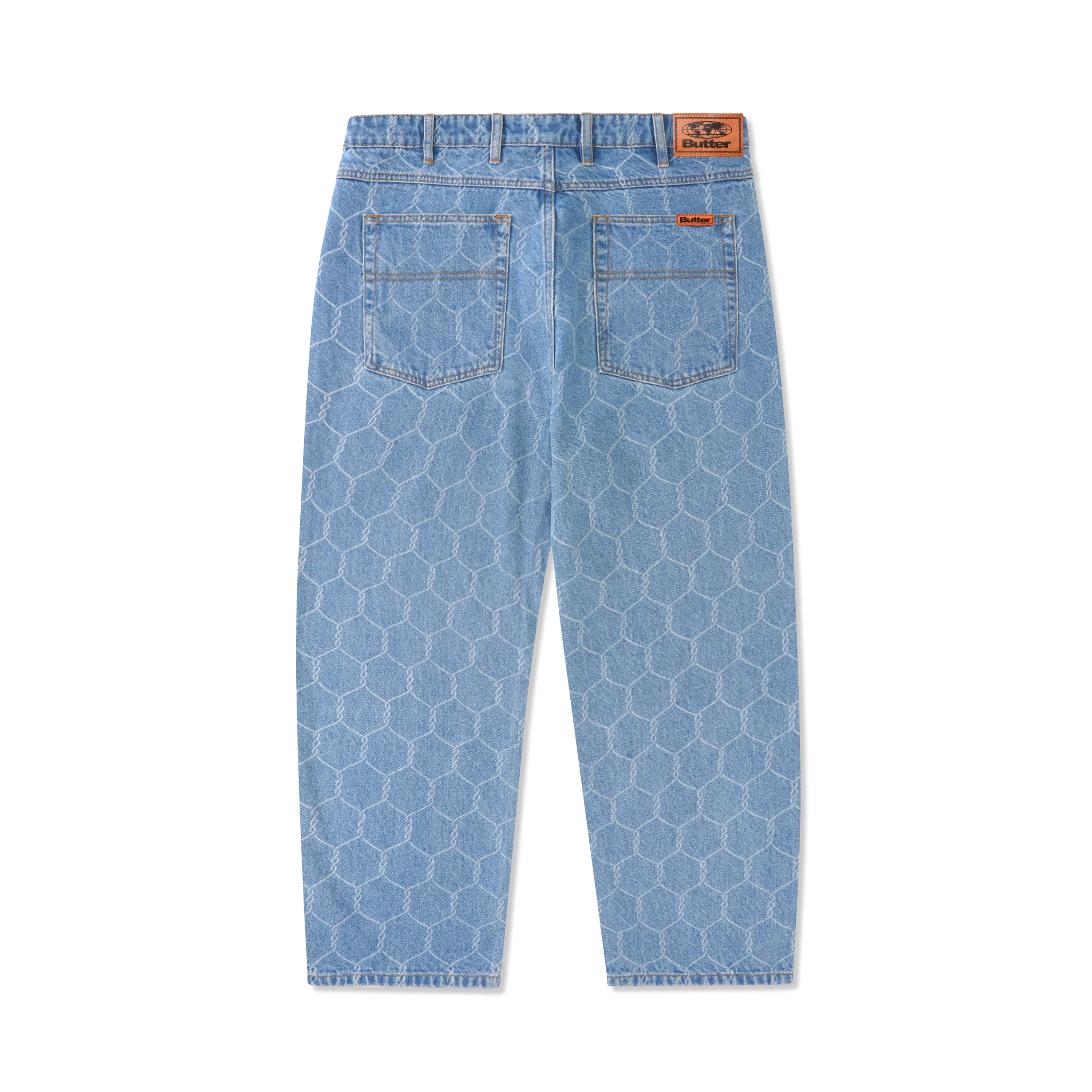 BUTTER GOODS CHAIN LINK DENIM JEANS WASHED INDIGO