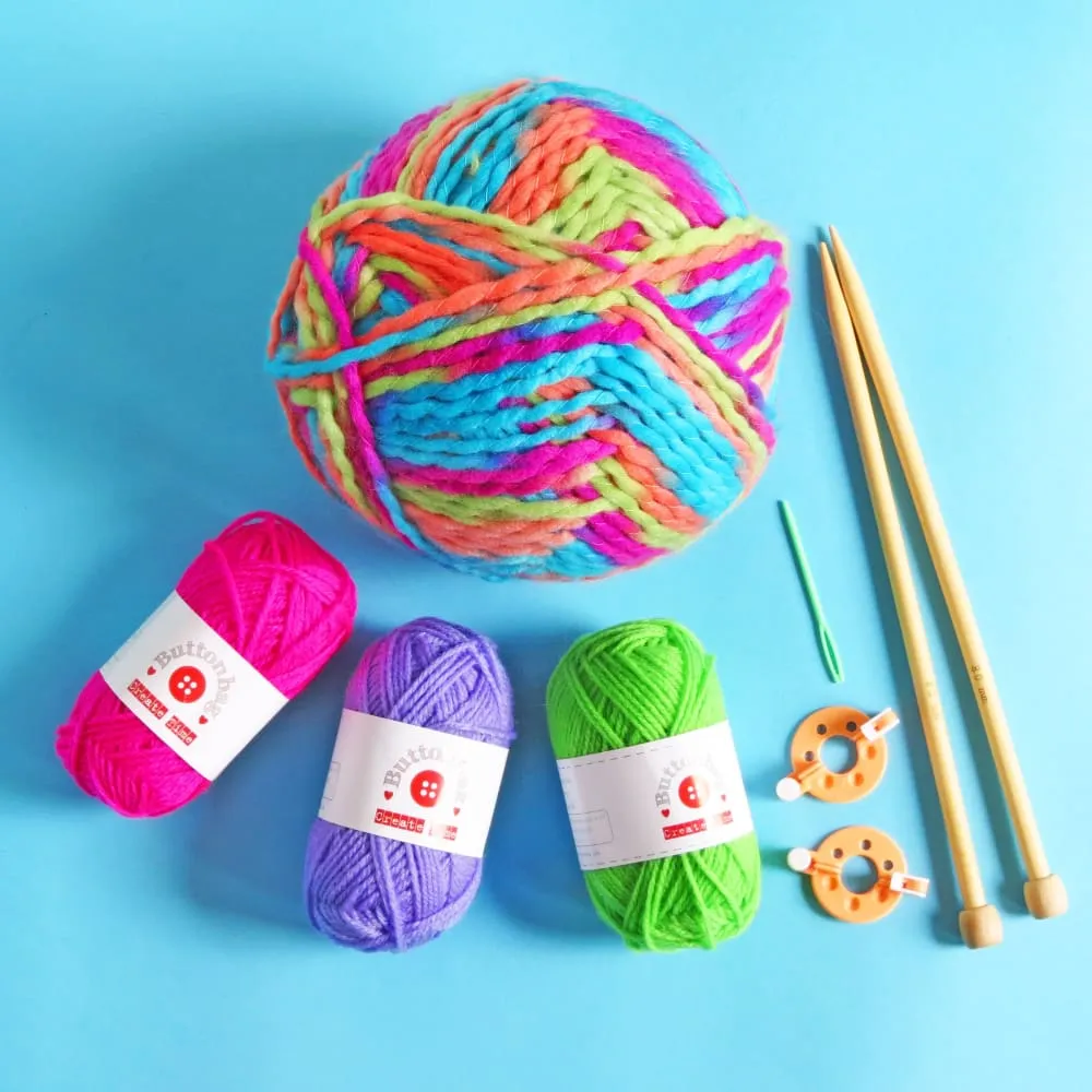 ButtonBag Pom Pom Scarf Making Kit