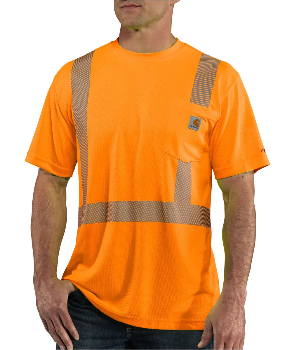 Carhartt Men’s Force High Visibility Short Sleeve Class 2 T-Shirt - Brite Orange