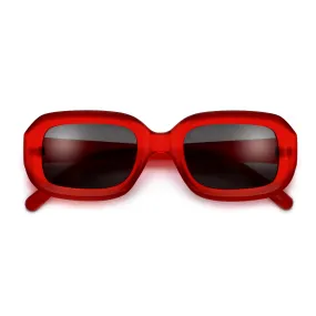 Chunky Squared Deep Flat Lens Chic Sunnies