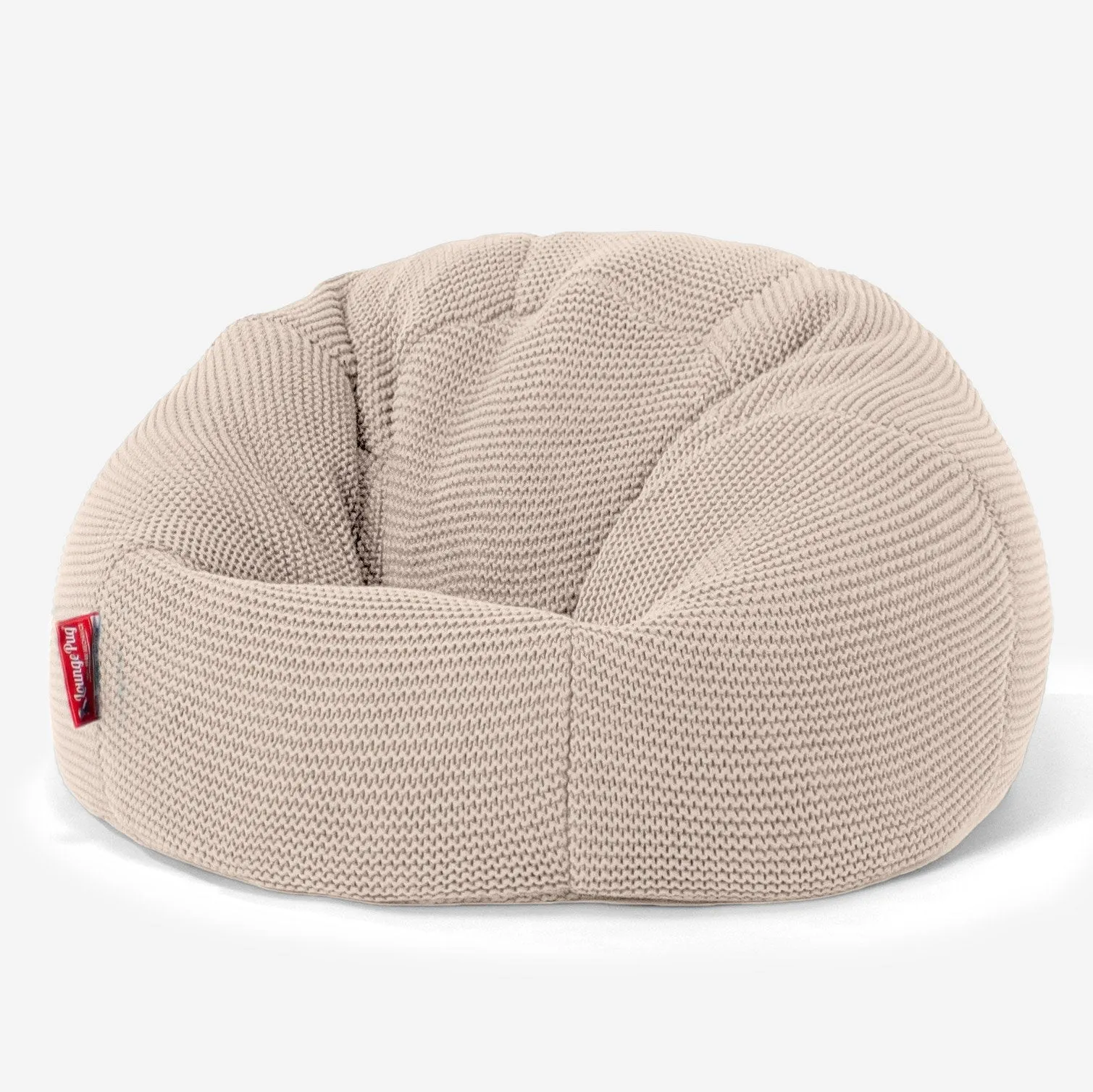 Classic Kids Bean Bag Chair 1-5 yr - Ellos Knitted Cream