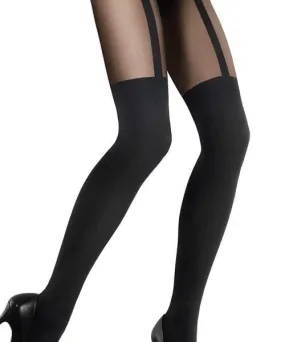 Classic Line Illusion Thigh-High Tights