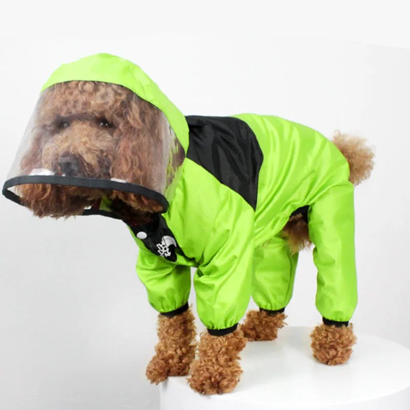 Clothes on rainy days pet poncho