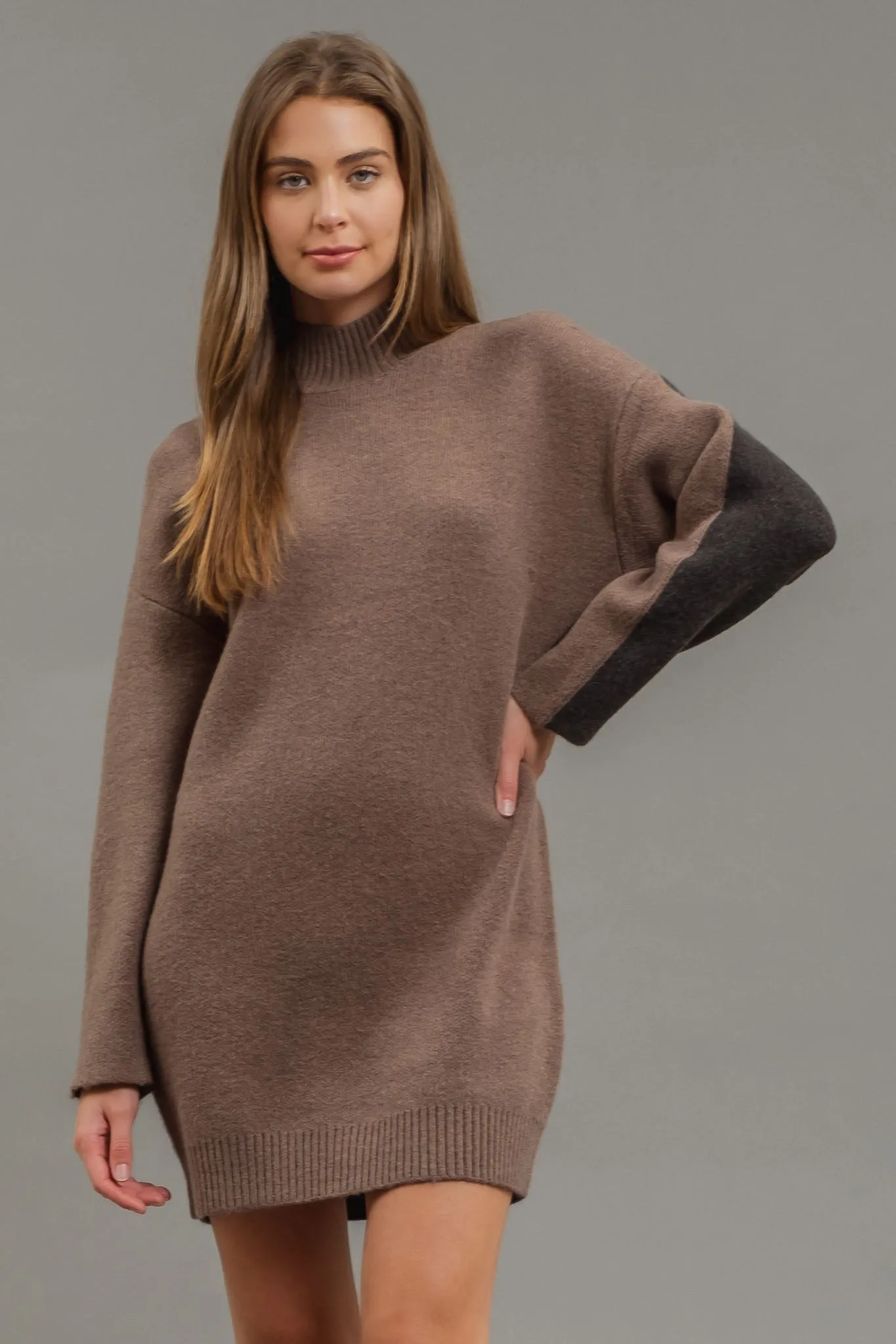 Colorblock Sweater Dress