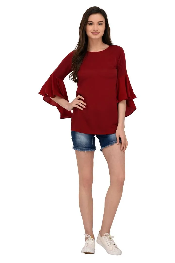 Crepe Regular Length Top For Women's