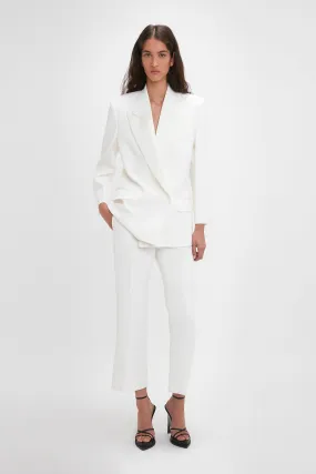 Cropped Tuxedo Trouser In Ivory