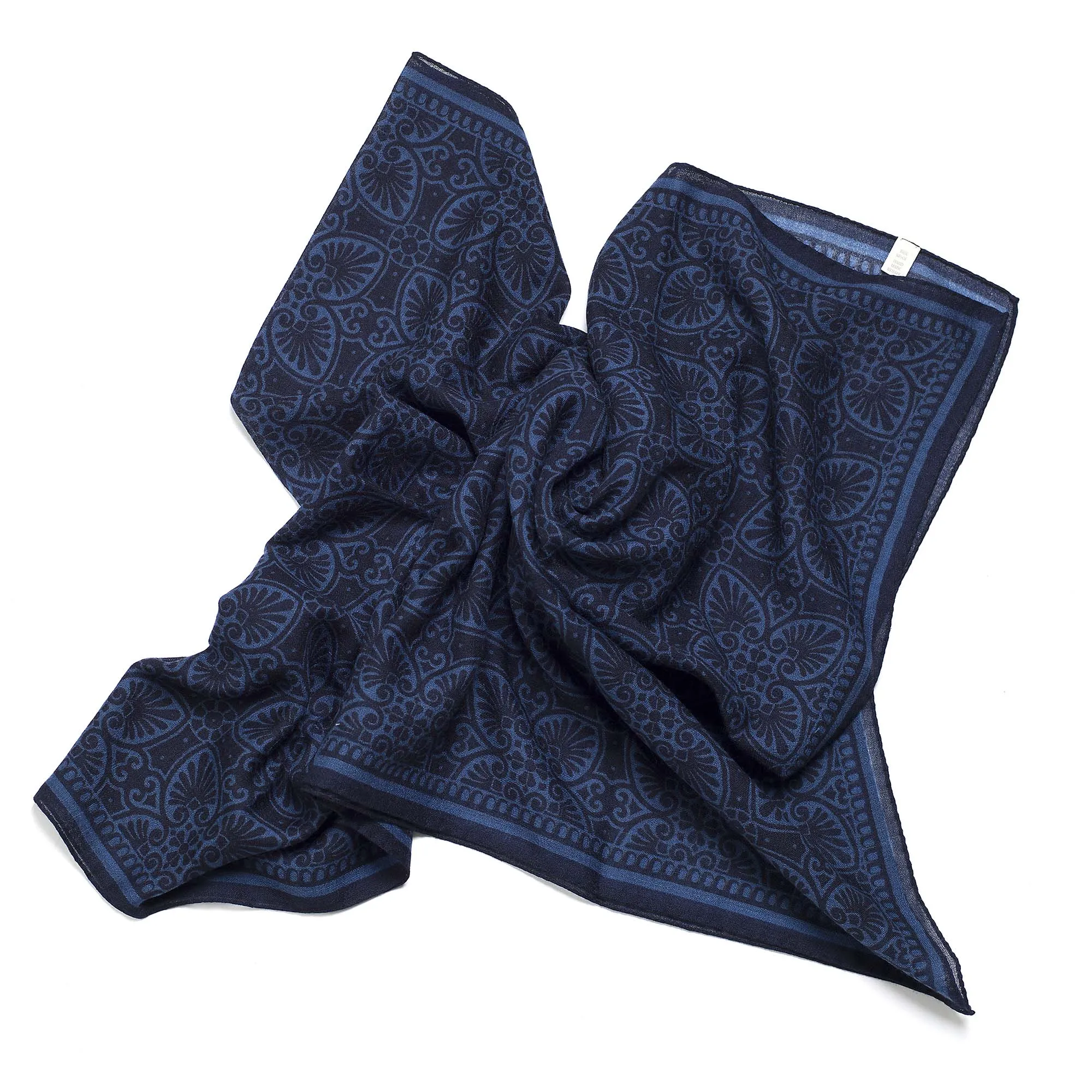 Dark blue wool scarf