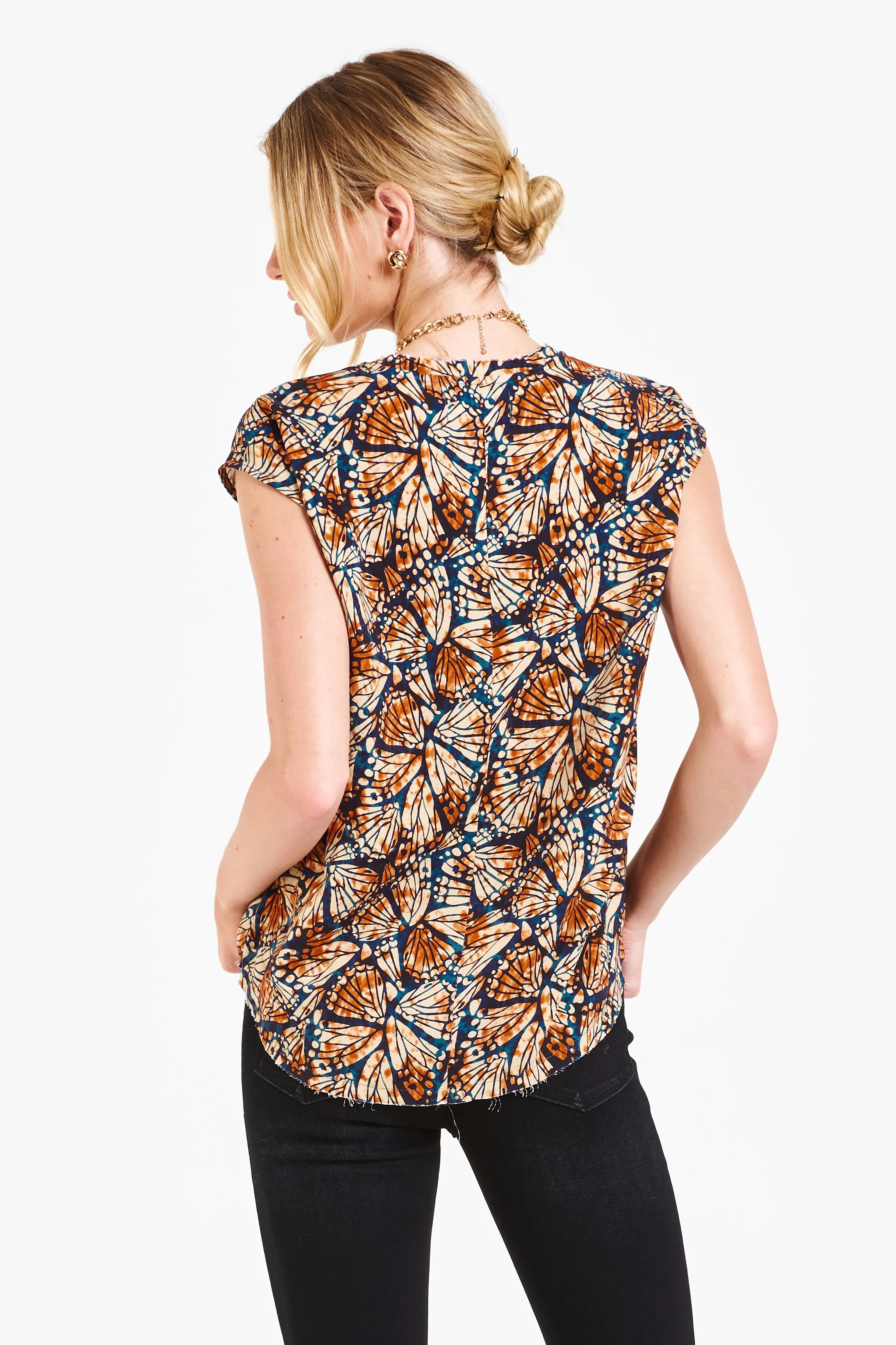 Dear John Yanis Butterfly Praline Top