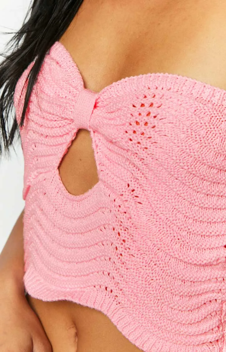 Deni Pink Knit Top