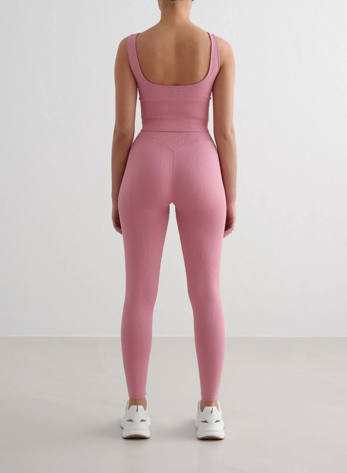 Desert Rose Ribbed Seamless Tights