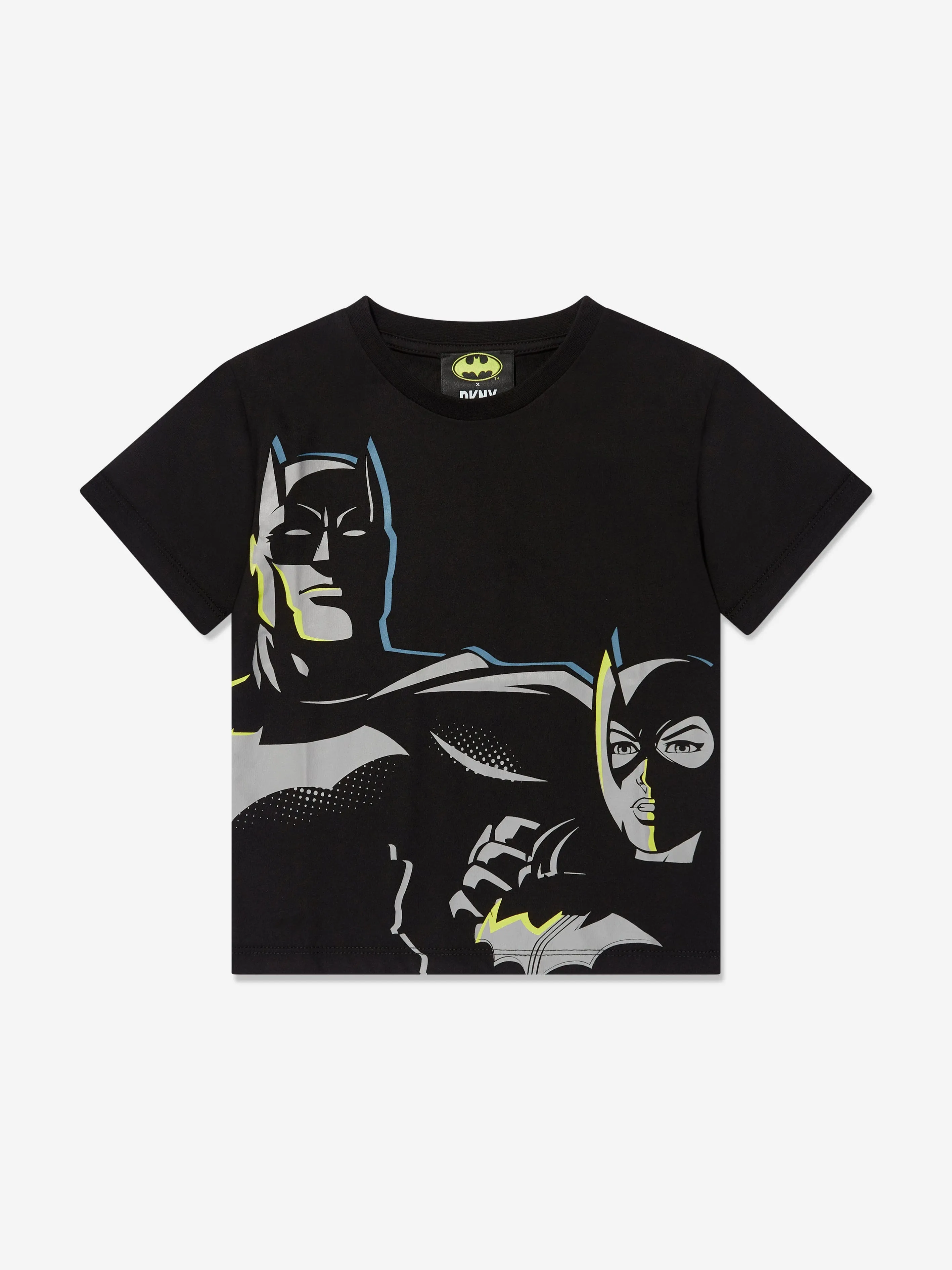 DKNY Kids Batman And Batgirl T-Shirt in Black