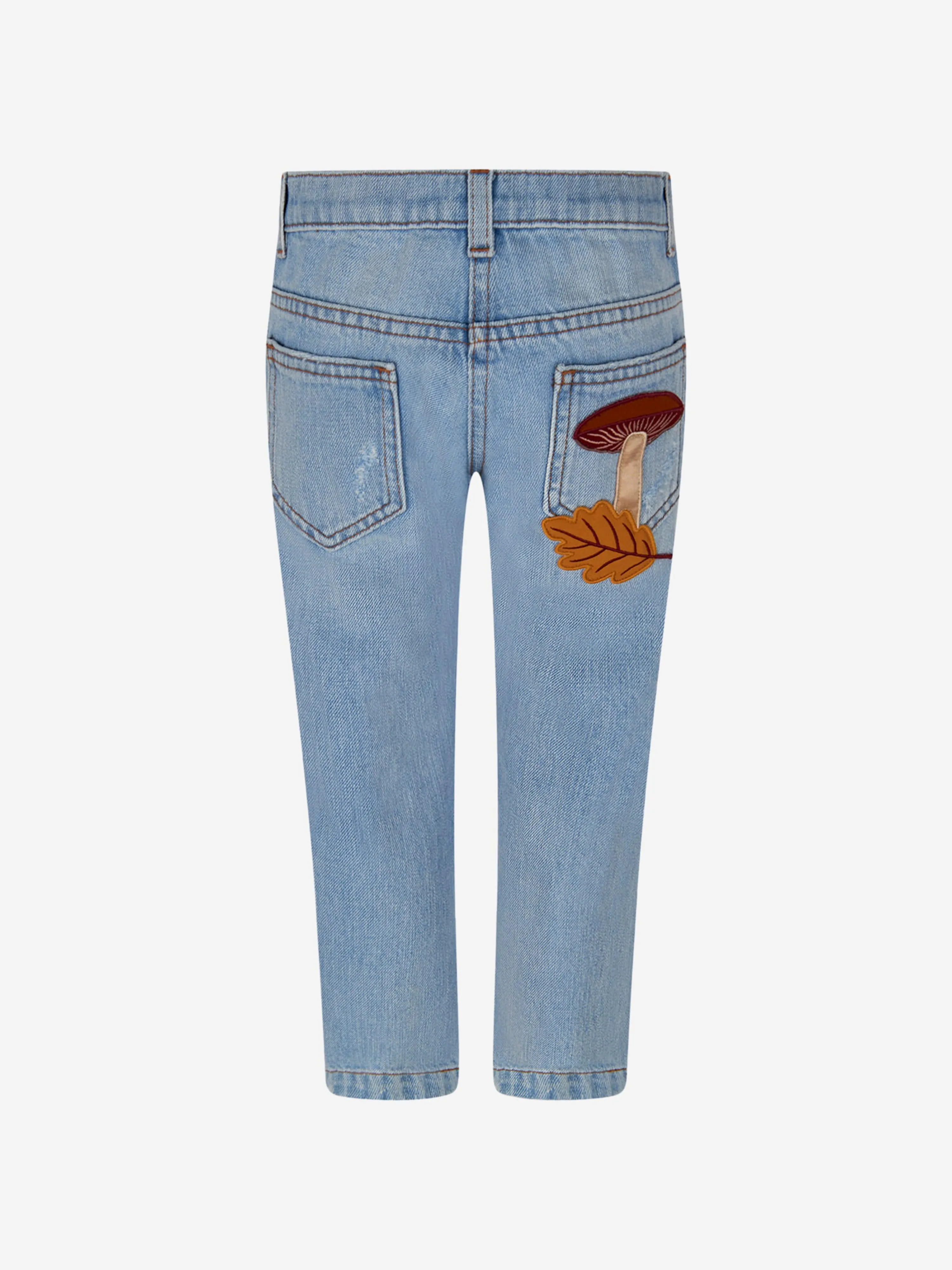 Dolce & Gabbana Girls Light Distressed Denim Jeans