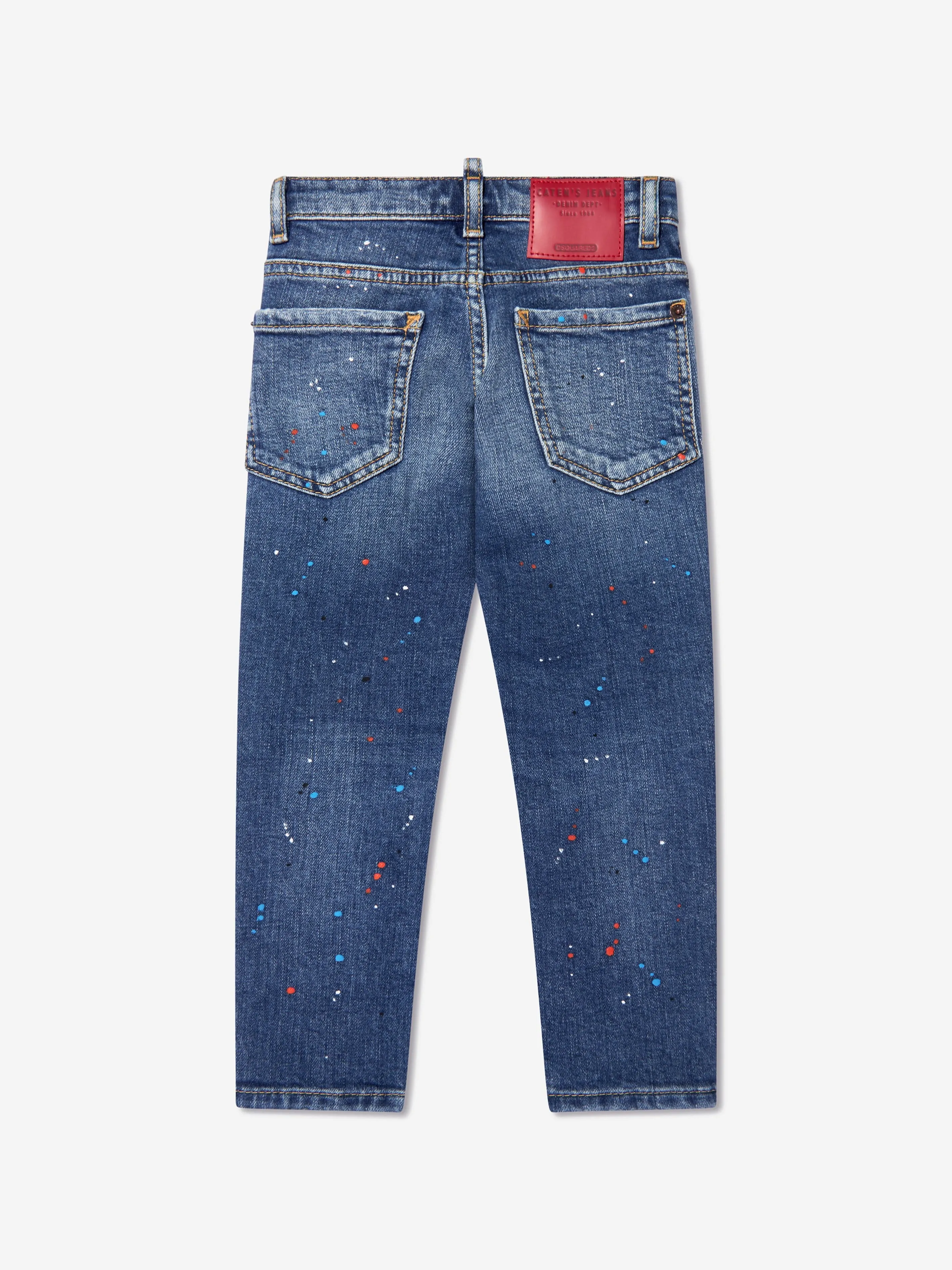 Dsquared2 Boys Distressed Denim Jeans In Blue