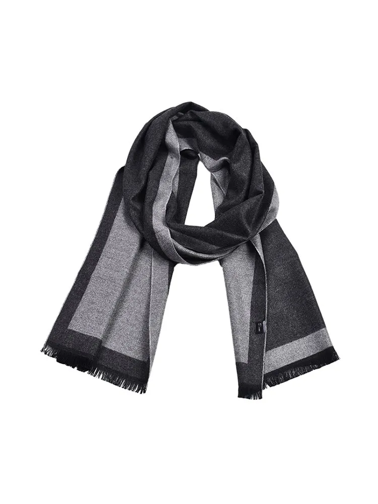 Faux-Cashmere Plaid Scarf