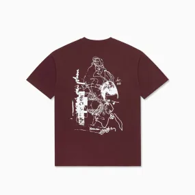 FIG 16 SS Tee (Fig Red/White)