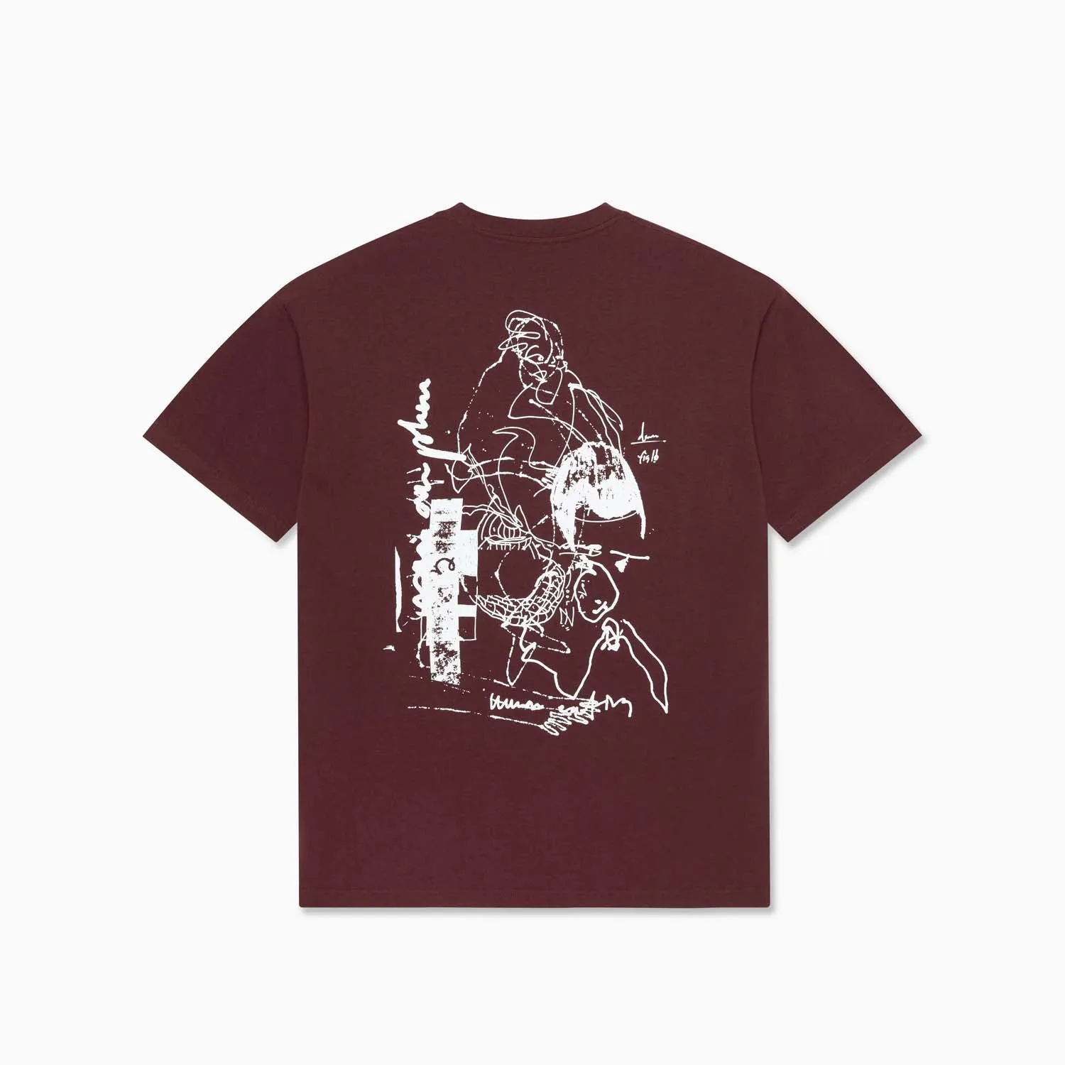 FIG 16 SS Tee (Fig Red/White)