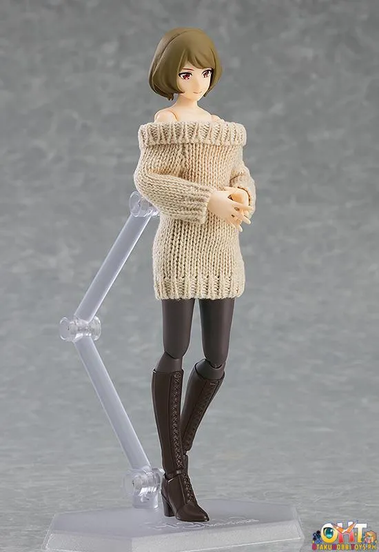 figma 574 Female Body (Chiaki) with Off-the-Shoulder Sweater Dress