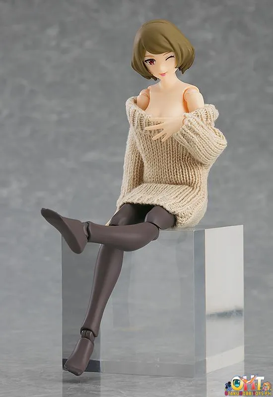 figma 574 Female Body (Chiaki) with Off-the-Shoulder Sweater Dress