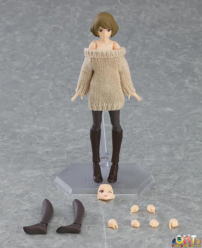 figma 574 Female Body (Chiaki) with Off-the-Shoulder Sweater Dress