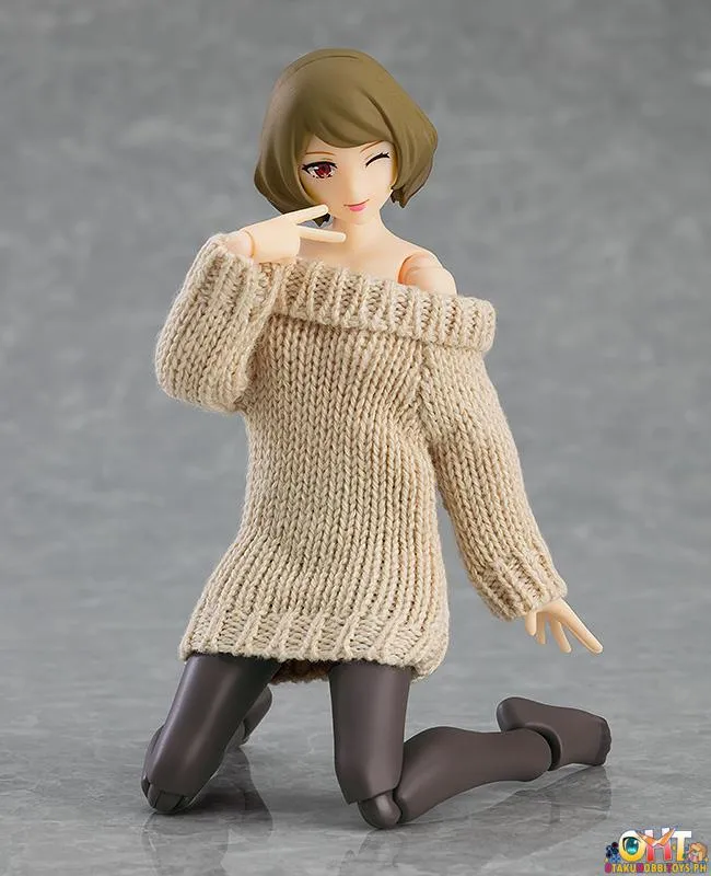 figma 574 Female Body (Chiaki) with Off-the-Shoulder Sweater Dress