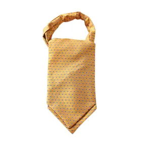 Floral Ascot Cravat Scarf - YELLOW