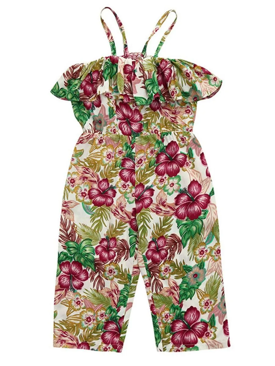 Flower Baby Little Girl Romper Ruffle Jumpsuit