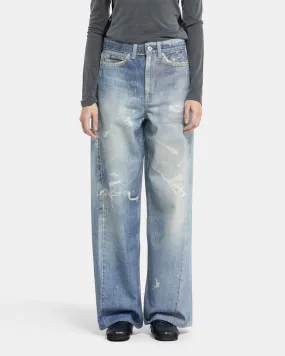 Full Cut Jeans in Digital Denim Print