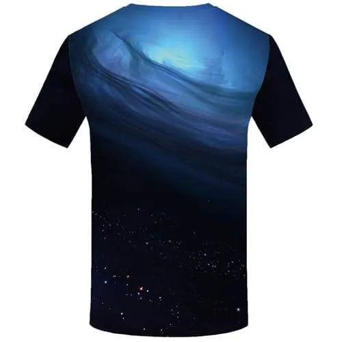 Galaxy Space T shirts Men Nebula Tshirts Casual Black T-shirts 3d Black Hole Tshirts Cool Gothic T shirts Funny Short Sleeve