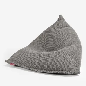 Gaming Lounger Bean Bag - Ellos Knitted Graphite Grey