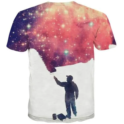 Graffiti T-shirt Men Galaxy Tshirt Anime Character T-shirts 3d Cartoon Tshirts Casual Gothic T-shirts Graphic Short Sleeve